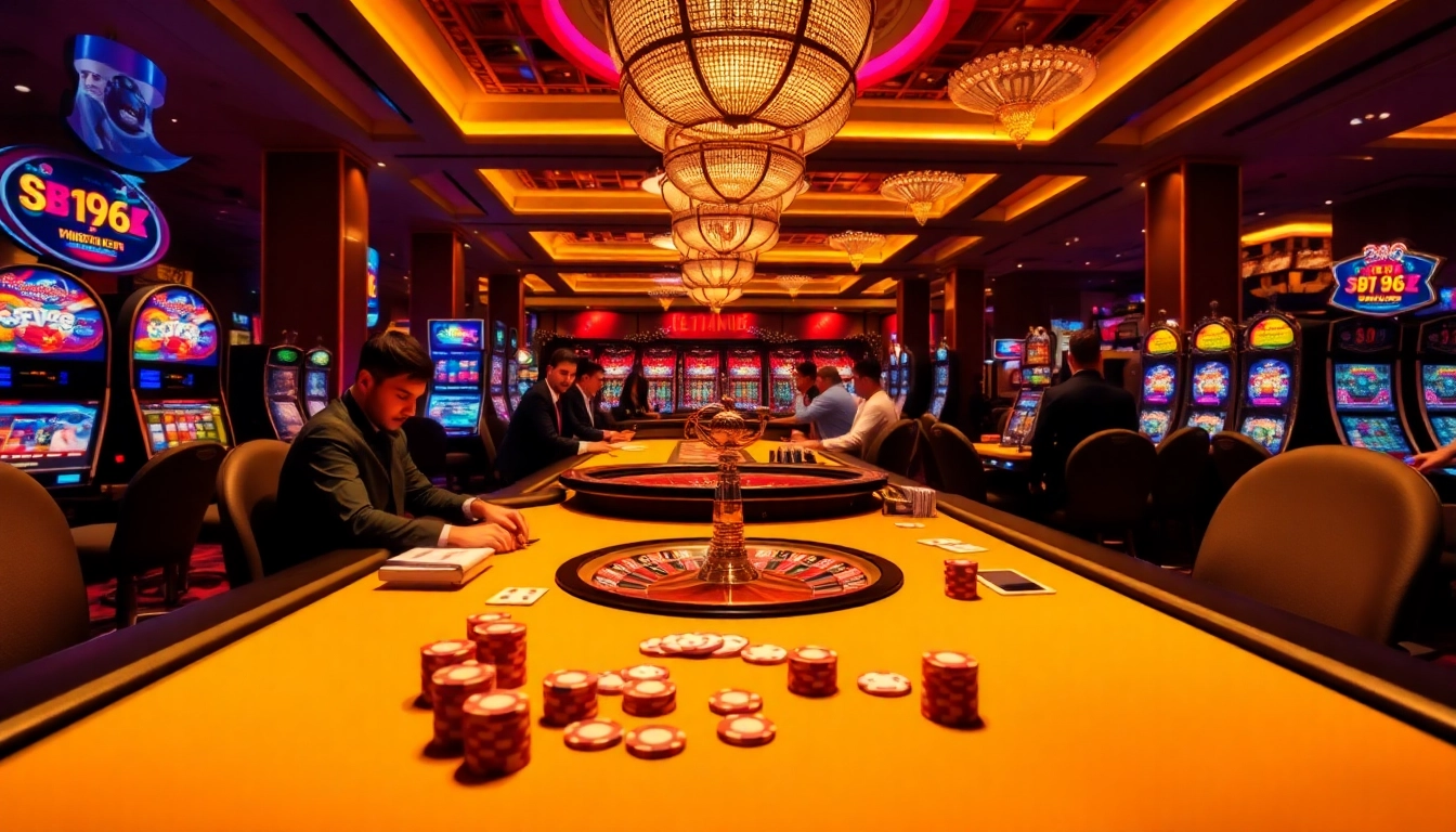 Experience the excitement of 136bet with players enjoying poker at a luxurious casino table.