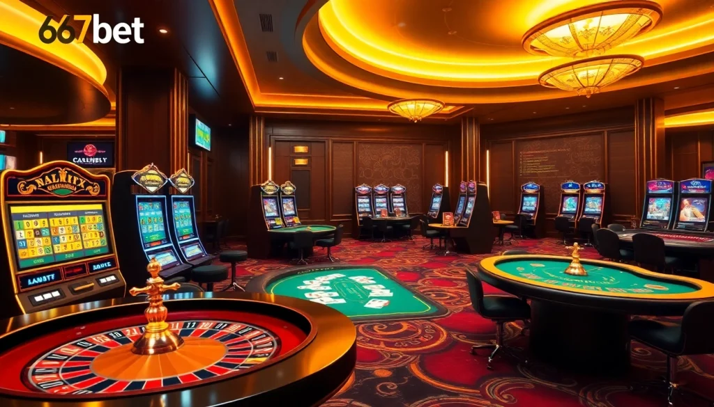 Experience thrilling gameplay at 667bet with stunning casino visuals and interactive betting elements.