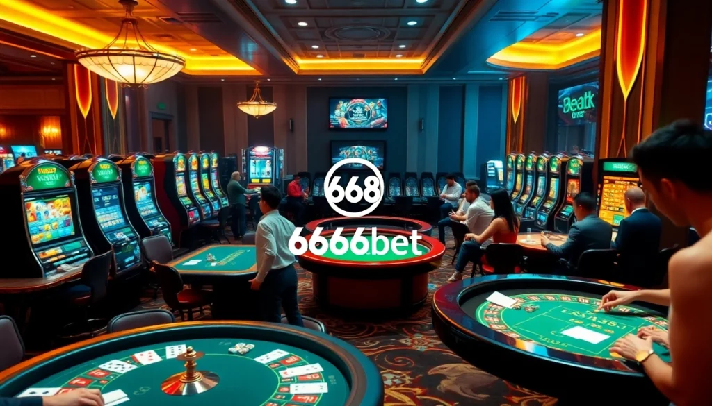 Experience the thrill of 6666bet with diverse casino games in a vibrant atmosphere.