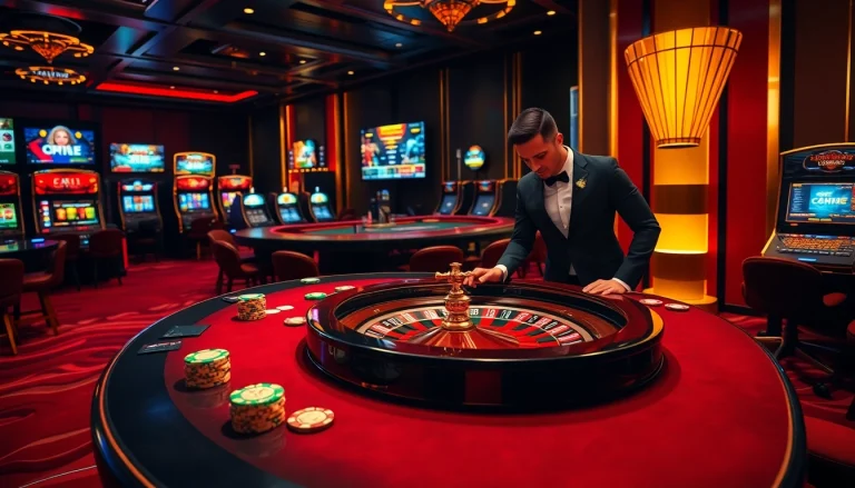 Rikvip player engaging in a high-stakes game at an elegant casino table