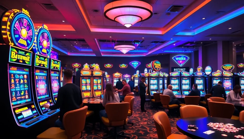 Visitez un casino en ligne avec une ambiance dynamique et des jeux captivants.