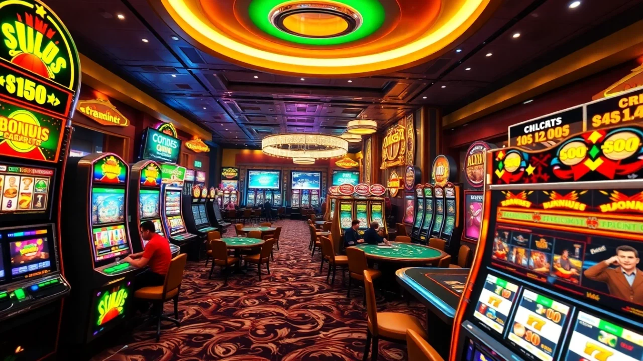 Gagnant au meilleur casino en ligne illustrant une ambiance vibrante